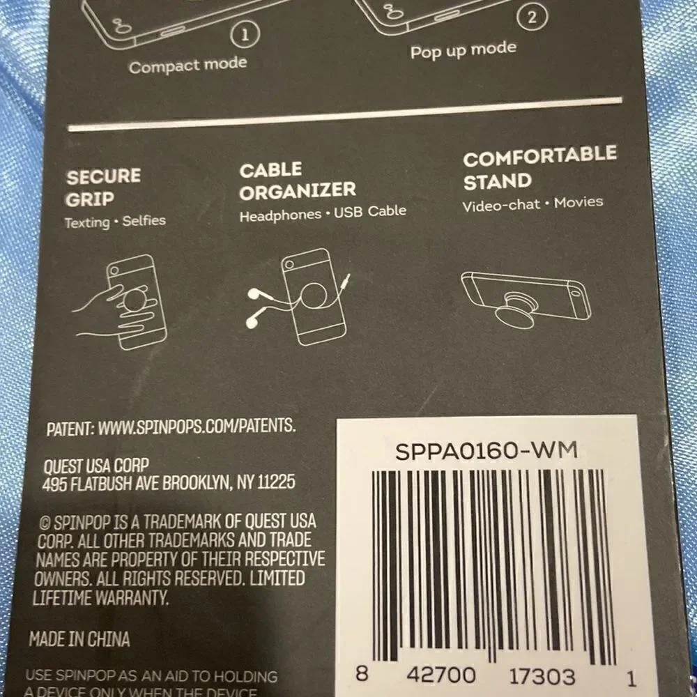 3 for $10 Spin Pop Phone Grip, Kickstand & Organizer - Picture 7 of 7